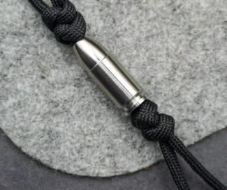 Customized Titanium Alloy Knife Beads Paracord Umbrella Rope Cord Outdoor EDC Pendant Bead silver titanium bead